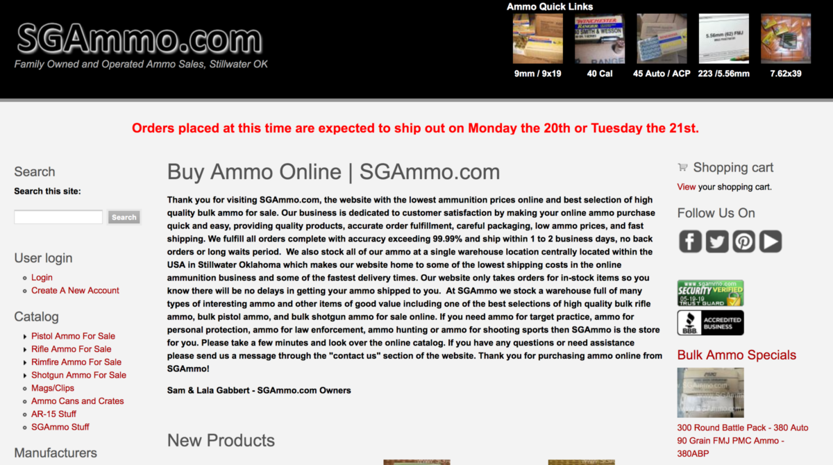 SGAmmo.com: Awesome Source of Cheap Ammo